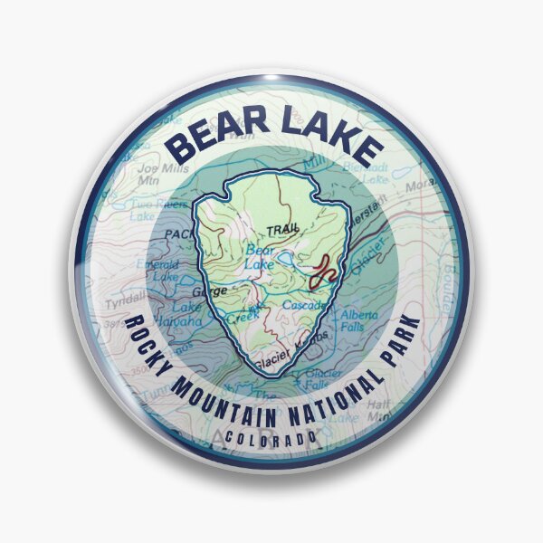 Item preview, Rocky Mountain National Park Souvenir Map - Bear Lake designed and sold by Willz Designz.