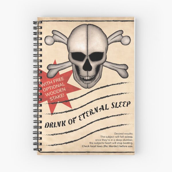 Item preview, Drink of Eternal Sleep designed and sold by CreepyKards.