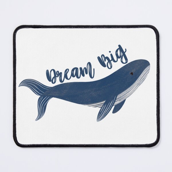 Item preview, Cute Blue "Dream Big" Whale Design designed and sold by Bridget Swanson.