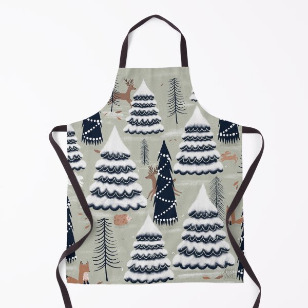 Item preview, Snowy Winter Scene with Forest Animals designed and sold by illustrations by debs.