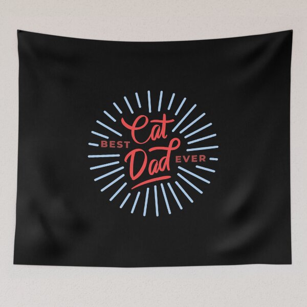 Item preview, Purrfect Love: 'Best Cat Dad Ever' Text Design Collection designed and sold by KINGWANI.