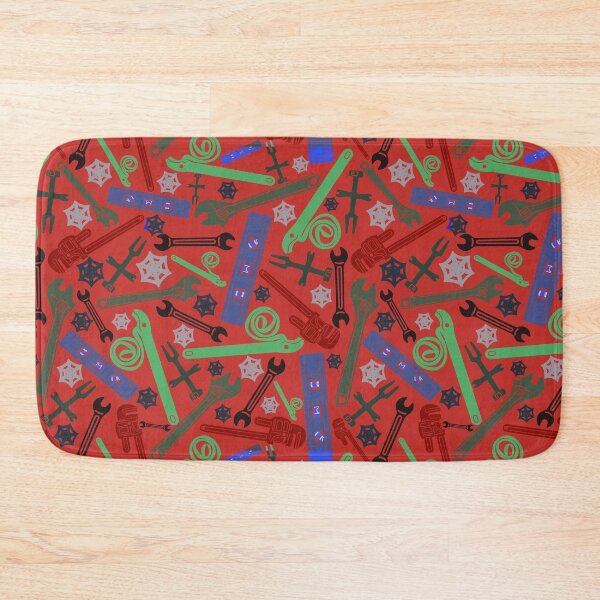 Item preview, Plumbing Tools Red and Green Background designed and sold by TheTradesStore.