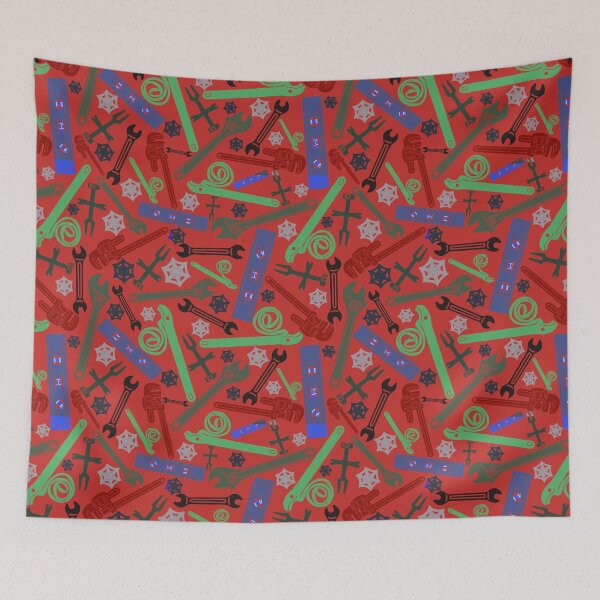 Item preview, Plumbing Tools Red and Green Background designed and sold by TheTradesStore.