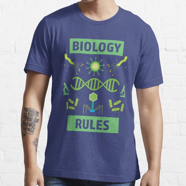 "Biology Rules Cool Science Design" Tshirt for Sale by matman89
