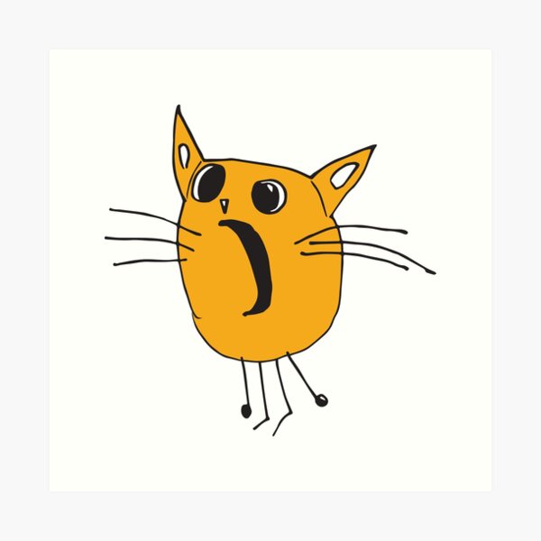 Item preview, Screaming Cat designed and sold by littletinyspark.