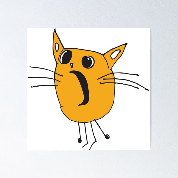 Item preview, Screaming Cat designed and sold by littletinyspark.
