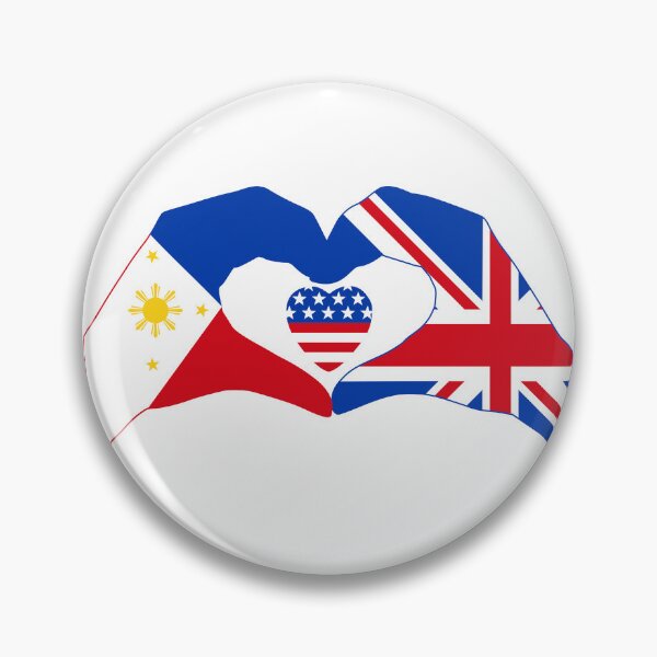 Item preview, We Heart Philippines & UK & USA Patriot Flag Series designed and sold by Carbon-Fibre Media.
