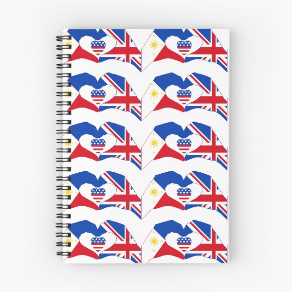 Item preview, We Heart Philippines & UK & USA Patriot Flag Series designed and sold by Carbon-Fibre Media.