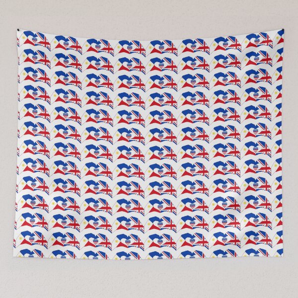 Item preview, We Heart Philippines & UK & USA Patriot Flag Series designed and sold by Carbon-Fibre Media.