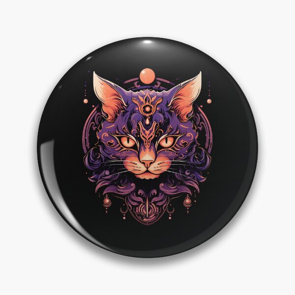 Item preview, Halloween Gothic Cat Tattoo designed and sold by Goku Creations.