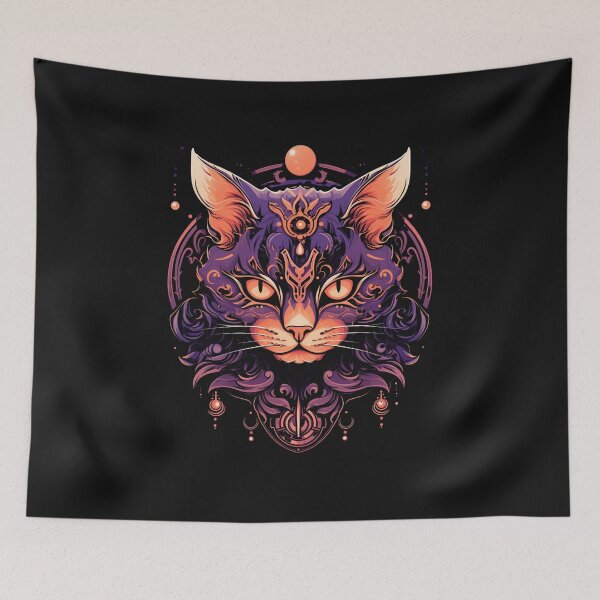 Item preview, Halloween Gothic Cat Tattoo designed and sold by Goku Creations.