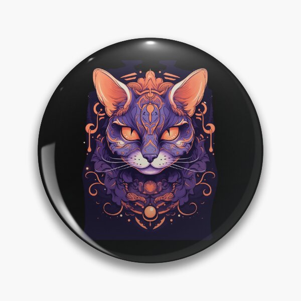 Item preview, Halloween Gothic Cat Tattoo designed and sold by Goku Creations.