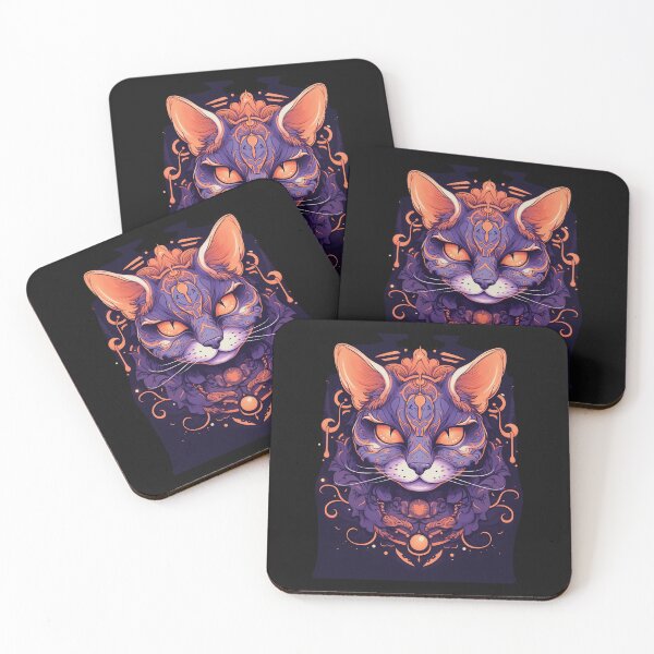 Item preview, Halloween Gothic Cat Tattoo designed and sold by Goku Creations.