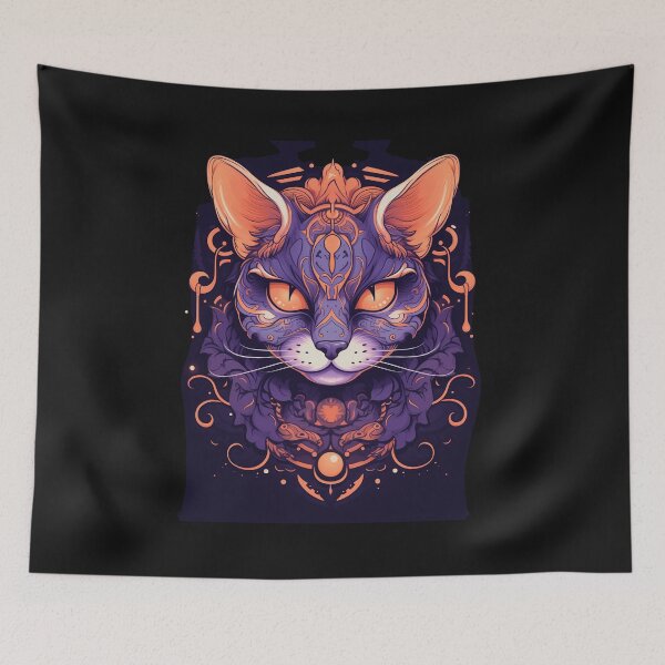 Item preview, Halloween Gothic Cat Tattoo designed and sold by Goku Creations.