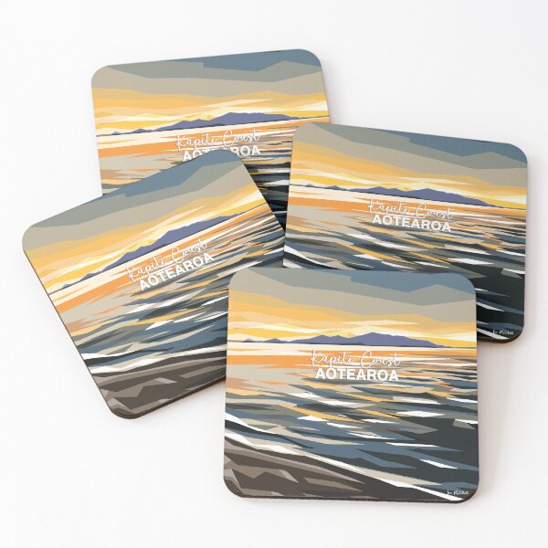 Artikelvorschau, Sonnenuntergang an der Kapiti-Küste, Aotearoa entworfen und verkauft von Art by Ira.