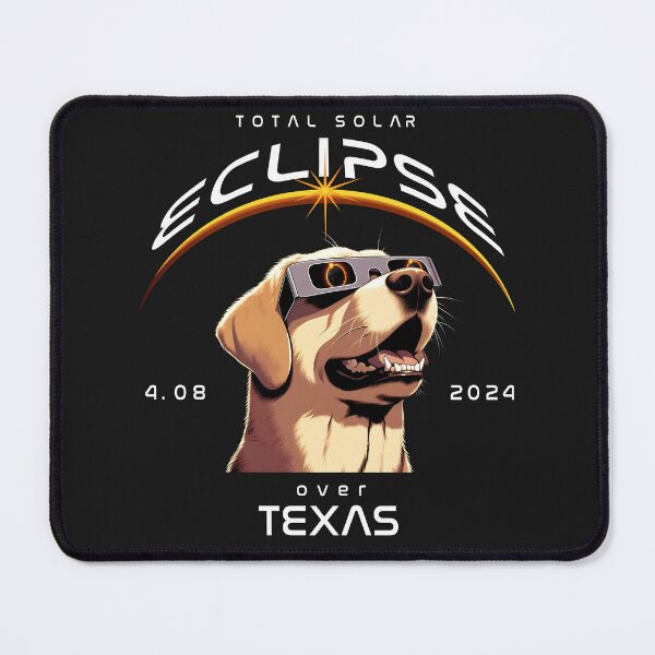 Item preview, Total Solar Eclipse Over Texas, A Labrador dog wearing sunglasses looking up at the Total Solar Eclipse, Animal Eclipse Viewing Pawty designed and sold by jeyel7.