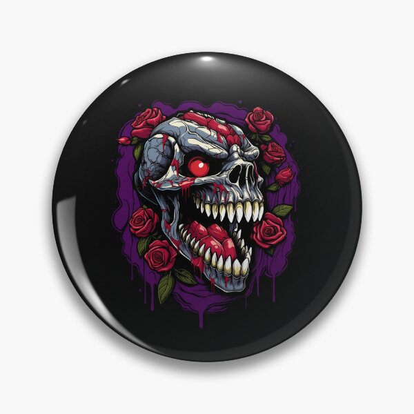 Item preview, Crocodile Skull Patch with Roses designed and sold by Goku Creations.