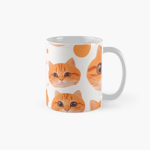 Item preview, Cute orange cat pattern designed and sold by jojokrap-2023.