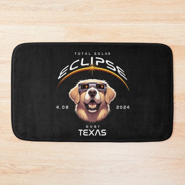 Item preview, Solar Eclipse Over Texas, A Labrador Retriever dog wearing sunglasses looking up at the Total Solar Eclipse, Animal Eclipse Viewing Pawty 2024 designed and sold by jeyel7.