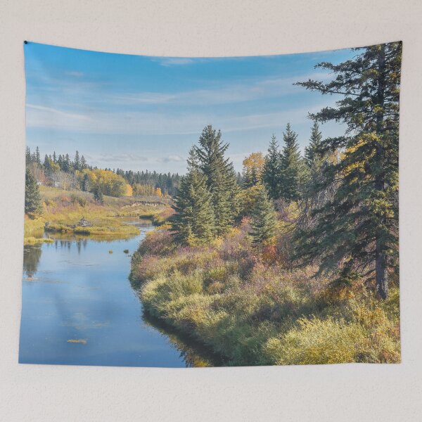 Item preview, River Through Autumn Forest in Alberta, Canada designed and sold by Amy Mitchell.