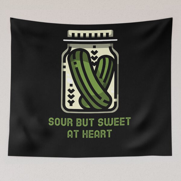 Item preview, Sour but sweet at heart - Cucumbers Pickles lover products designed and sold by Kamran-Sharjeel.