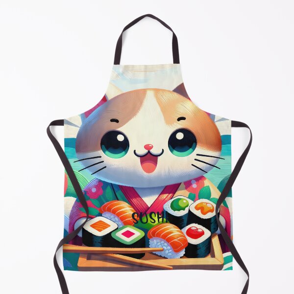 Item preview, Sushi Samurai Cat Artwork designed and sold by inkArtistryfine.