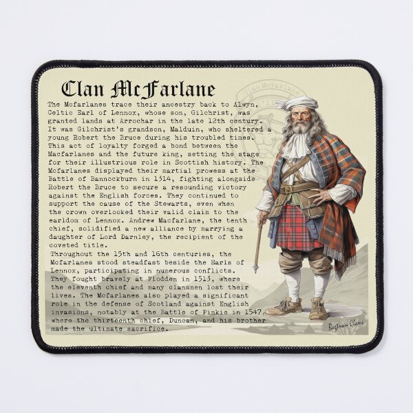 Item preview, McFarlane Scottish Clan History  designed and sold by BagTown Clans.