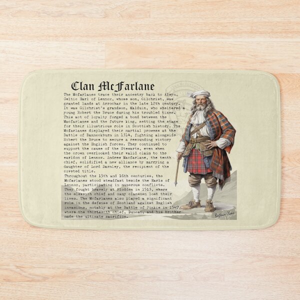 Item preview, McFarlane Scottish Clan History  designed and sold by BagTown Clans.