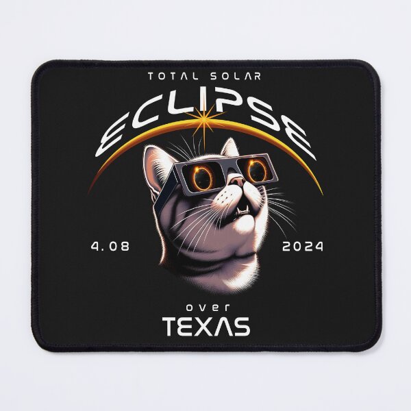 Item preview, Solar Eclipse Over Texas, A Siamese Cat wearing sunglasses looking up at the Total Solar Eclipse, Animal Eclipse Viewing Pawty 2024 designed and sold by jeyel7.