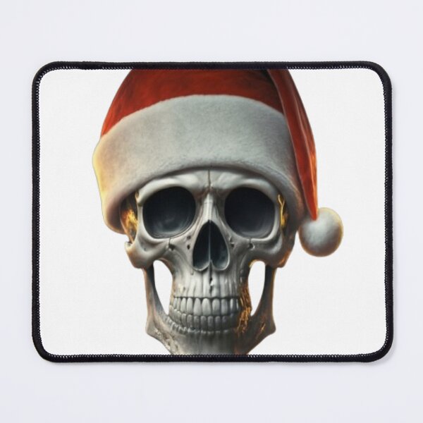Item preview, A Skull With Santa's Hat designed and sold by bittucreates.