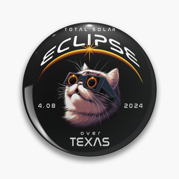 Item preview, Solar Eclipse Over Texas, A Persian Cat wearing sunglasses looking up at the Total Solar Eclipse, Animal Eclipse Viewing Pawty 2024 designed and sold by jeyel7.