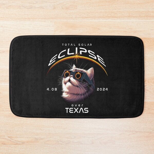 Item preview, Solar Eclipse Over Texas, A Persian Cat wearing sunglasses looking up at the Total Solar Eclipse, Animal Eclipse Viewing Pawty 2024 designed and sold by jeyel7.