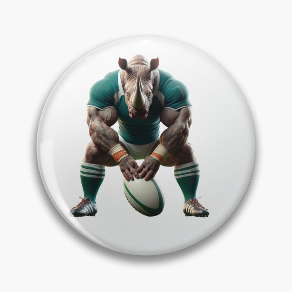 Item preview, Rhino Rugby Player designed and sold by SpendieSellers.