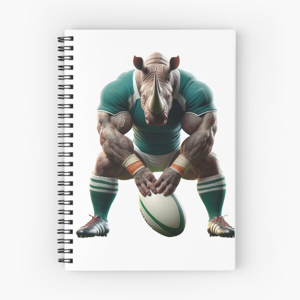 Item preview, Rhino Rugby Player designed and sold by SpendieSellers.