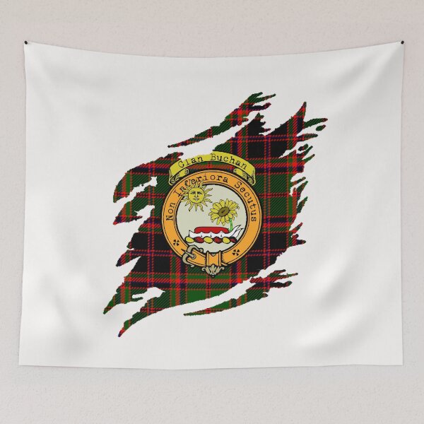Item preview, Buchan Clan Crest Scottish Surname Tartan designed and sold by BagTown Clans.