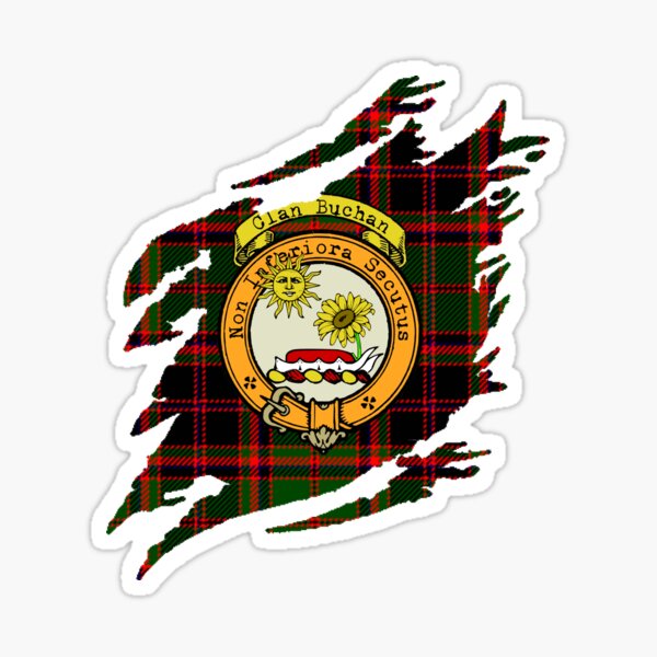 Item preview, Buchan Clan Crest Scottish Surname Tartan designed and sold by BagTown Clans.
