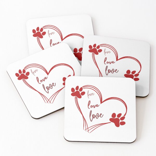 Item preview, Love Heart Cat Paw designed and sold by Quote Gallery.