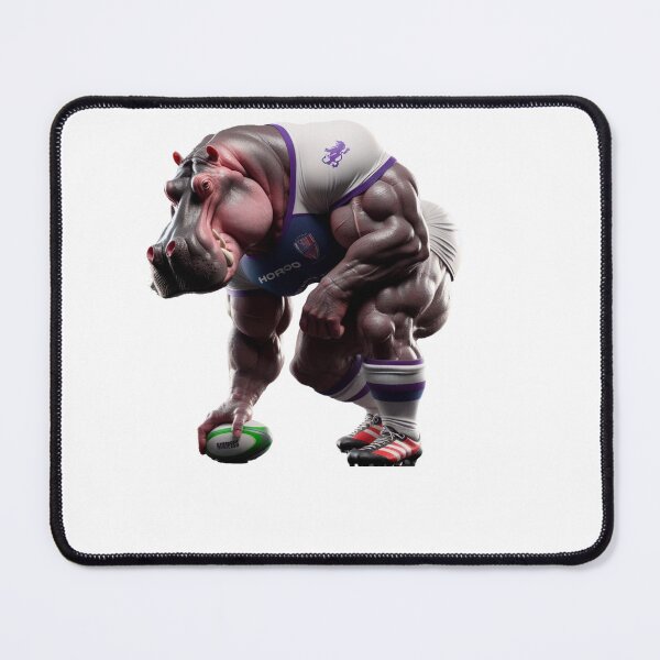 Item preview, Hippo Rugby Player designed and sold by SpendieSellers.