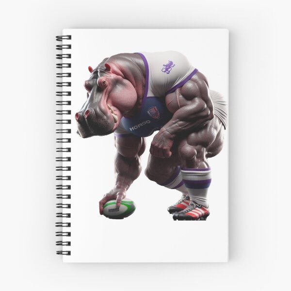 Item preview, Hippo Rugby Player designed and sold by SpendieSellers.
