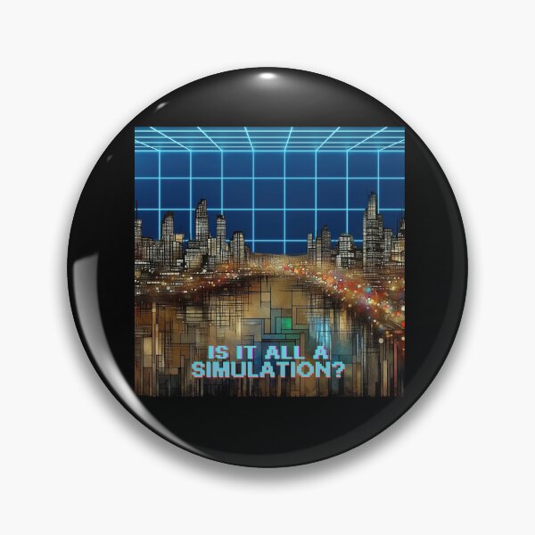 Item preview, Do We Live in a Simulation? - Digital City designed and sold by HausKatz.