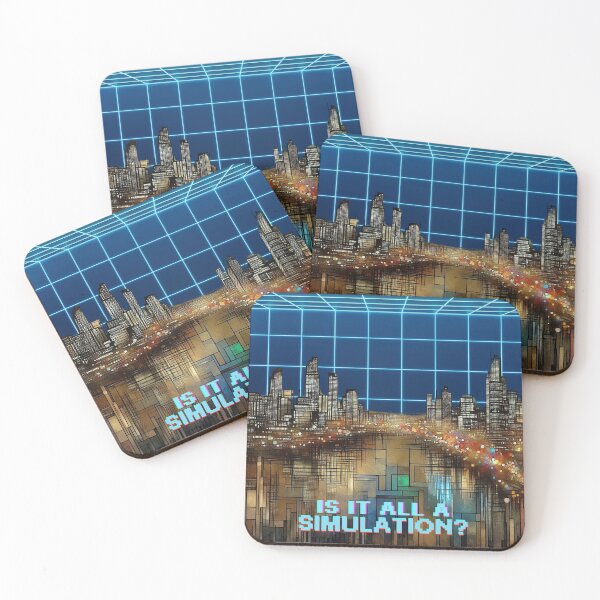 Item preview, Do We Live in a Simulation? - Digital City designed and sold by HausKatz.