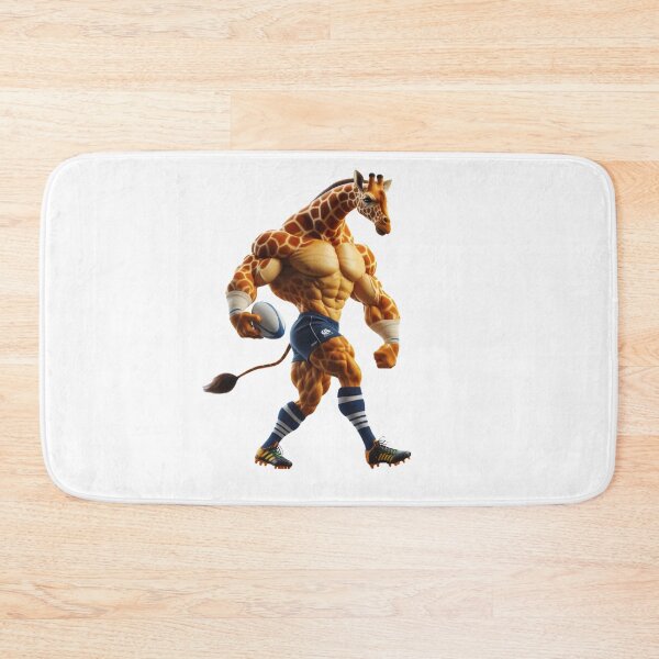 Item preview, Giraffe Rugby Player designed and sold by SpendieSellers.