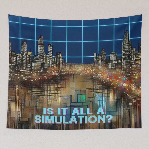 Item preview, Do We Live in a Simulation? - Digital City designed and sold by HausKatz.