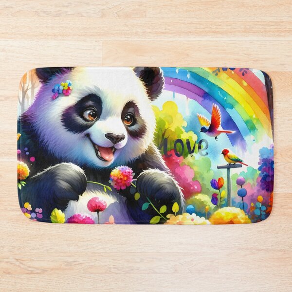 Item preview, Rainbow Panda Paradise Artwork designed and sold by inkArtistryfine.
