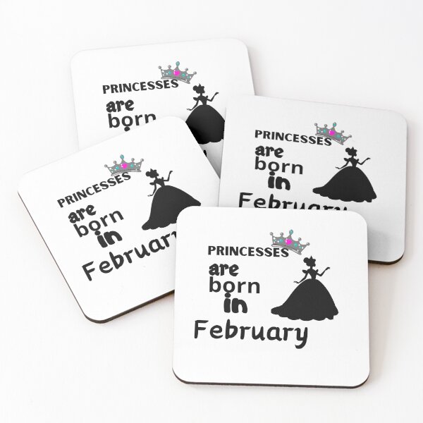 Item preview, princesses are born in february t-shirt designed and sold by stickersvnzla.