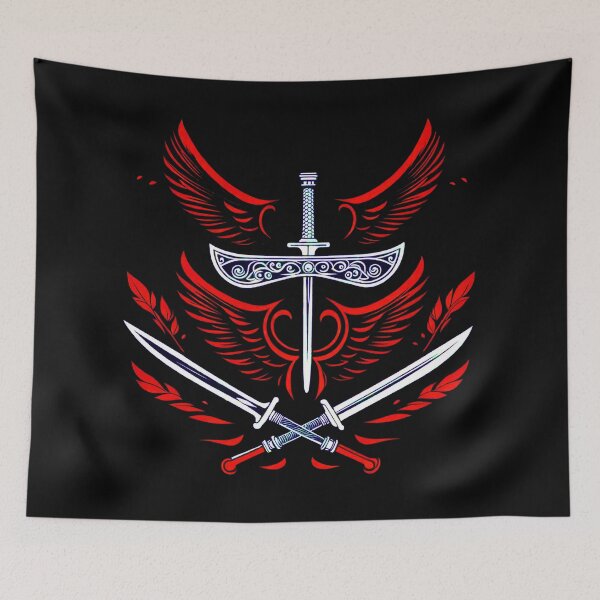 Item preview, Sword Wings Red designed and sold by ephemerandom.