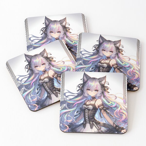 Item preview, Lace & Ribbons Cat Girl designed and sold by The Journey Ain't Mid.