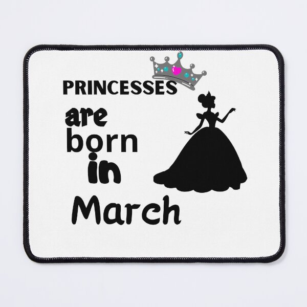 Item preview, princesses are born in march t-shirt designed and sold by stickersvnzla.