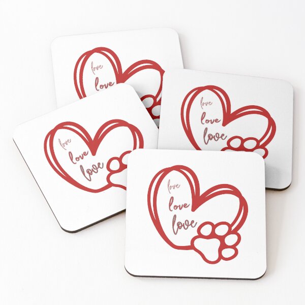 Item preview, Love Heart Dog Paw Print designed and sold by Quote Gallery.