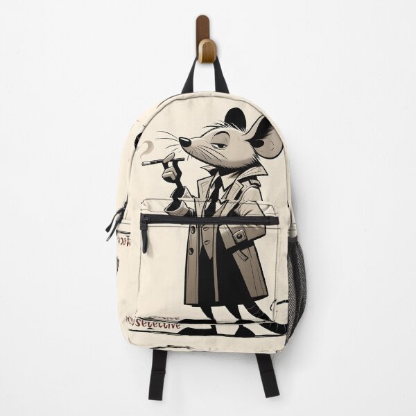Item preview, Noir Detective Mouse Illustration designed and sold by inkArtistryfine.